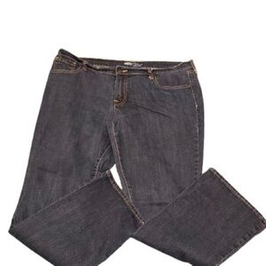 Old Navy Blue Straight Leg Jeans Classic Fit Size 16